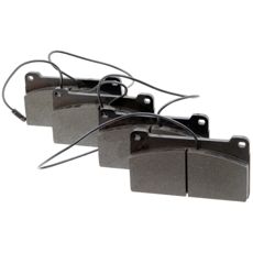 Sett med bremseklosser, dimensjonert for pålitelig bremsefunksjon og sikkerhet.