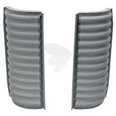 Radiatorkjøregitter som sikrer effektiv kjøling av motoren.