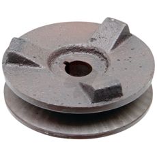 Remskive for generator, viktig for å drive generatoren effektivt.