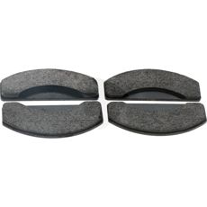 Bremsebelegg sett, kritisk for sikker bremsing av kjøretøy.