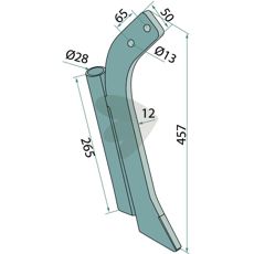 Skjærmeisel - 970702, et viktig verktøy for forbedret jordbearbeiding.