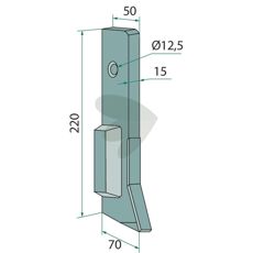 Spiss 15" - 102808, designet for å øke effektiviteten i landbruksmaskiner.