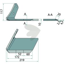 Vingerskjær Venstre C-Mix - 78708825 for nøyaktig og effektiv jordbearbeiding.