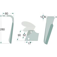 Rotorharvtann med to plater, designet for å forbedre jordforberedelsen.