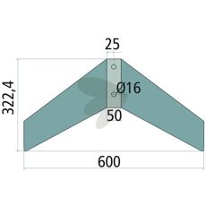 Vingeskjær 3374340, perfekt for å optimalisere skjæreprosessen i landbruket.