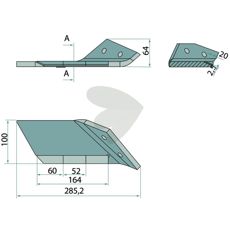 Høyre vingskjær 33710018, utformet for å effektivisere det landlige arbeidet.