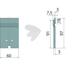 Skraper 3492005 tilbyr holdbarhet og pålitelighet for traktorer.