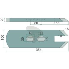 Spiss for blandemaskin 622189, effektiv for blanding av materialer.