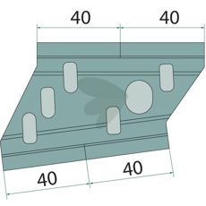 Avskraper 01290453 for effektiv rengjøring av traktortilbehør.