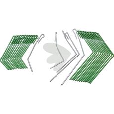 Pålitelig sett av etterharvpinner for langvarig bruk.