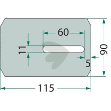 Plast skrape for Amazone og andre maskiner, effektiv i rengjøring og vedlikehold.