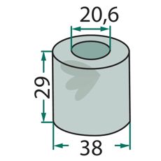 Bøssing, perfekt for å sikre maskinens holdbarhet.
