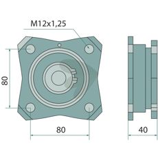 Rullelager Kpl. M38100907R, sikrer god bevegelse og holdbarhet.