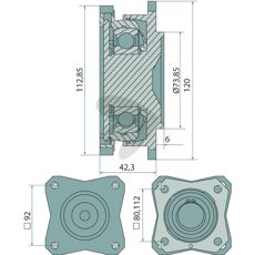 Rullelager Kpl. M43400467R, bidrar til effektiv drift av maskiner.