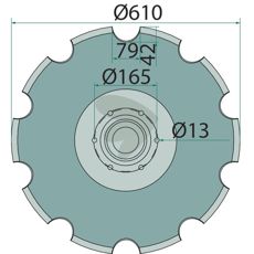 Skive R18127471, en vital del for effektiv drift av landbruksutstyr.