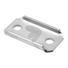 Plate for firkantrør 35x35 mm, ideell for stålkonstruksjoner i landbruksutstyr.