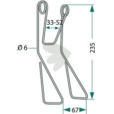 Støtta FJX0563 for effektiv støtte av traktorer og landbruksverktøy.