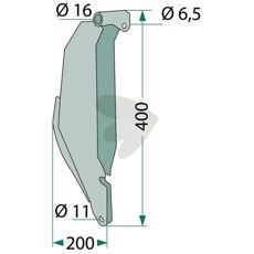 Kort skjær for mais, designet for å øke høstings effektiviteten.