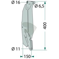 400mm skjær fra Kuhn, effektiv for grønne marker og allsidig bruk.
