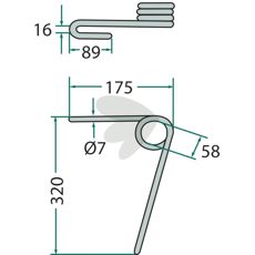 320mm fremre etterharvspinne Kuhn, designet for å gjøre jorden perfekt.