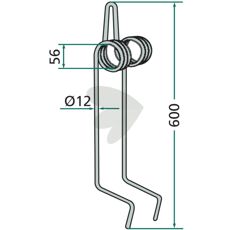 Kuhn etterharvspinne 951880, brukes for nøyaktig bearbeiding av åkermark.