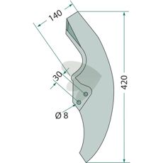Kvalitativ spiss, artikkelnummer 819720, passer flere redskaper.