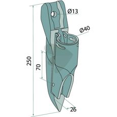 Gjødsel skjær 16670600 for optimal næringsfordeling.