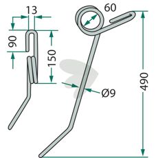 Lang etterharvspinne fra Gaspardo, optimal for dypere jordbearbeiding.