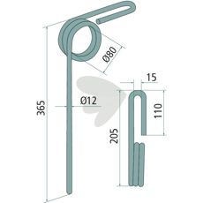 Etterharvspinne P05488, effektiv for å forberede jorden for såing.