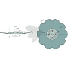 Stabil plate 179857, perfekt for traktorapplikasjoner.