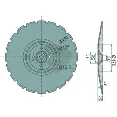 Plate 156661, en sentral komponent for jordbearbeiding.