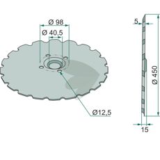 Plate 474609, bidrar til effektiv jordbearbeiding.