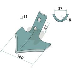 Gåsefotblad 212385, perfekt for å lette jordbearbeiding.