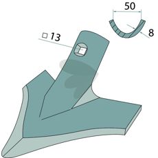 Effektivt gåsefotblad 165038 for presisjon i jordbruket.