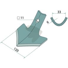 Holdbart gåsefotblad 214000, et must for din maskinpark.