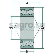 Vinkelkontaktkulelager for pålitelig rotasjon med høy ytelse.