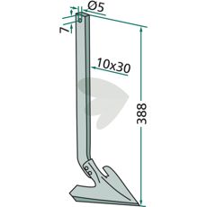 Skaft komplett med skjær for optimal funksjonalitet og holdbarhet.