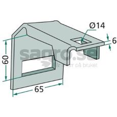 Feste for ramme 50X50, eldre modell, tilpasset eldre utstyr.