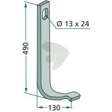 Fremstilling av en forsterkningsfjær på 40x12mm for traktorer.