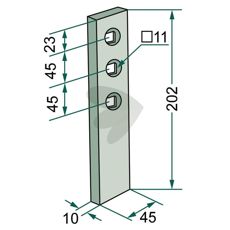 Rett slitvinkel 413569, ideell for holdbare jordbruksløsninger.