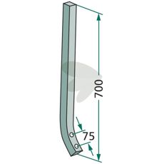 Kraftig stift 35x35 mm lengde 700 mm for holdbare konstruksjoner innen landbruk.