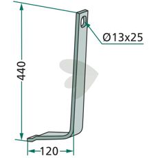 Forsterkningsfjær i størrelse 32x12mm, perfekt for traktor- og landbruksutstyr.