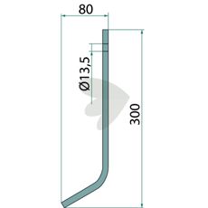 Forsterkningsfjær 32x10mm, egnet for Amazone og lignende utstyr.