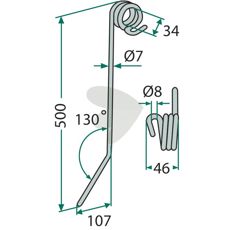 Hatzenbichler etterharvstind 9312, designet for effektiv og nøyaktig harving.