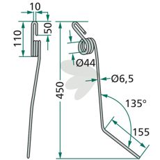 Rabe etterharvstind 66114700, perfekt for å effektivisere bearbeidingen av jorden.