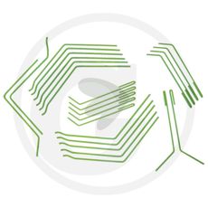 Sett med etterharvstinder 3820300 for effektiv og holdbar jordbearbeiding.