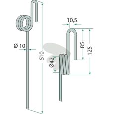 John Deere etterharvpinne for beste ytelse i feltarbeid.