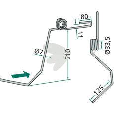 Lemken etterharvstind av høy kvalitet for Hassia maskiner, robust og holdbar.