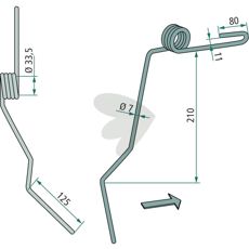 Effektiv etterharvstind fra Lemken, perfekt for Hassia traktorer og redskap.