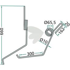 Etterharvstind kompatibel med modell 1801700000, for optimalisert ytelse.